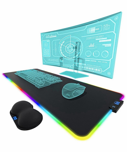 Rgb gaming mauspad led - xl,