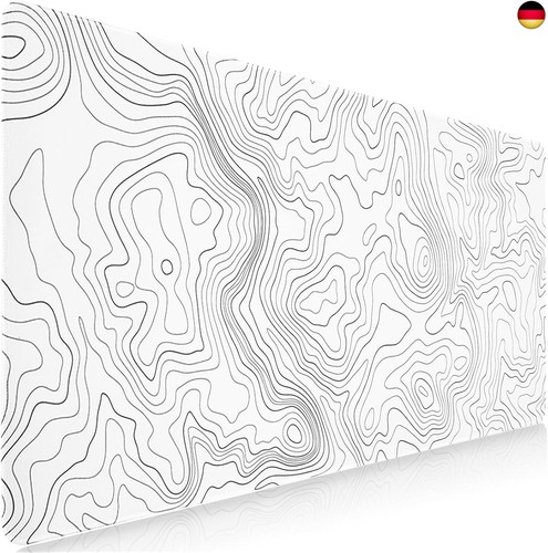 Weiß gaming mauspad 900x400mm - weiß,
