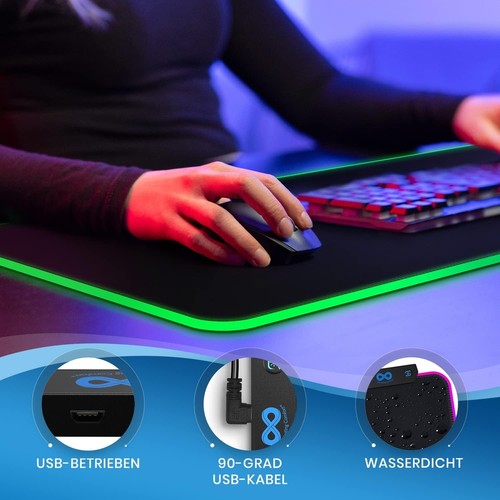 Gaming mauspad xxl led - xxl, 15